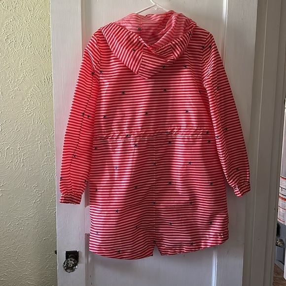 Joules Red and White Striped Raincoat - Picture 6 of 6